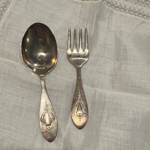 Mount Vernon (Sterling, 1905) 2 Pc Baby Set (BF, BS) by LUNT SILVER